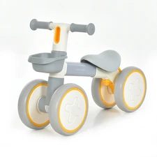 Детский беговел Profi Kids MBB 1062-11-6 серо-желтый